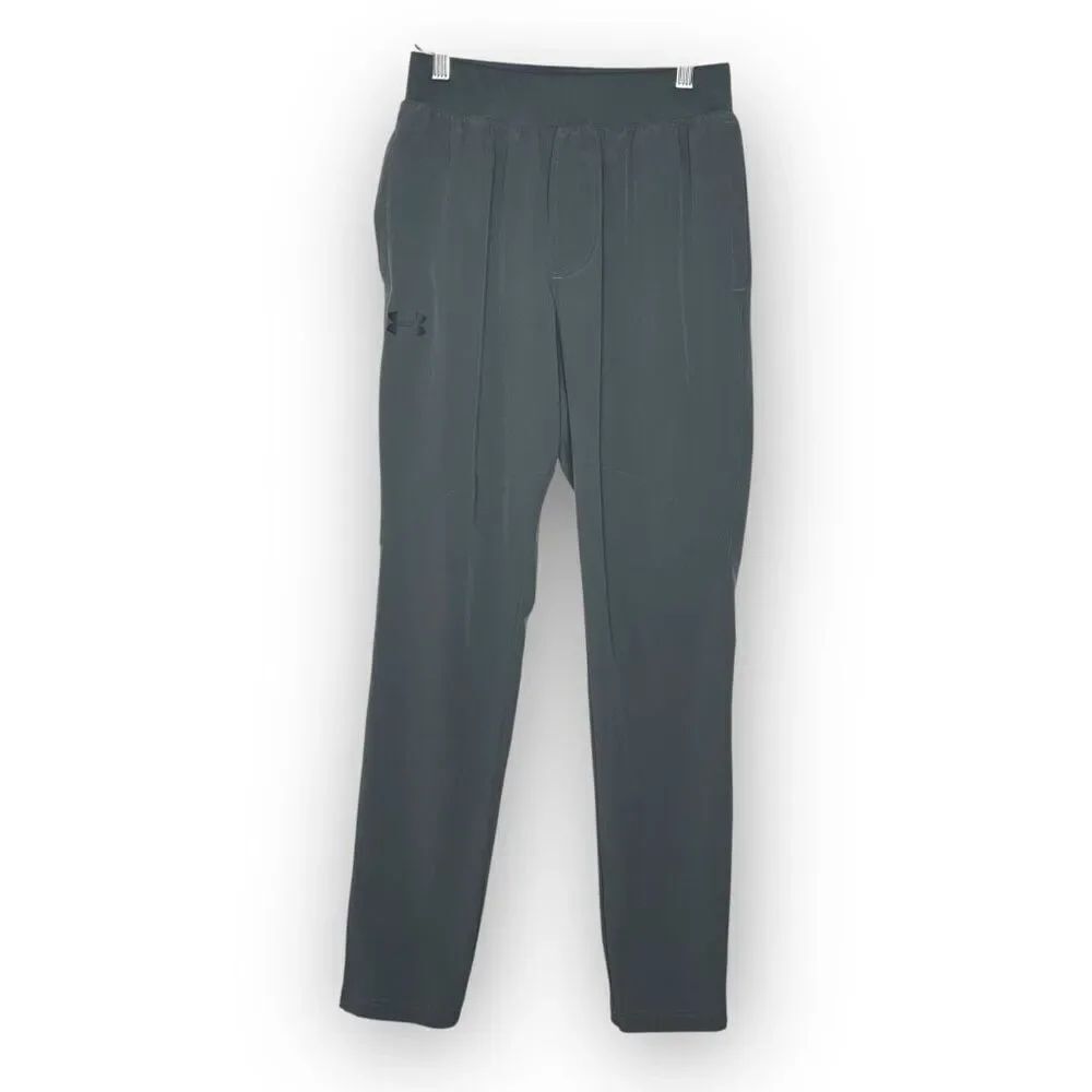 Under Armour Gray Grey Athletic Fitted Pants Men’s Size Small Pockets